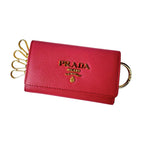 Prada Saffiano Leather Key Case 6 Key Holder