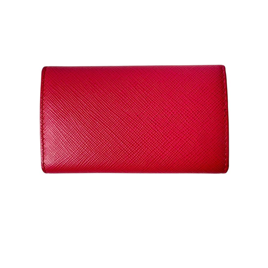 Prada Saffiano Leather Key Case 6 Key Holder — view 3