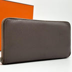 Hermes Azap Long All Leather Zip Around Wallet