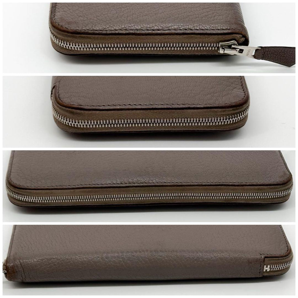 Hermes Azap Long All Leather Zip Around Wallet — view 4