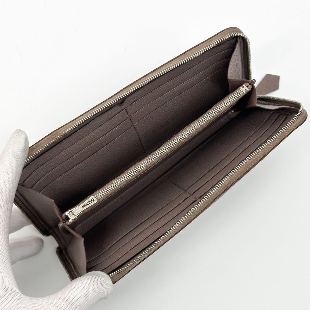 Hermes Azap Long All Leather Zip Around Wallet — view 6