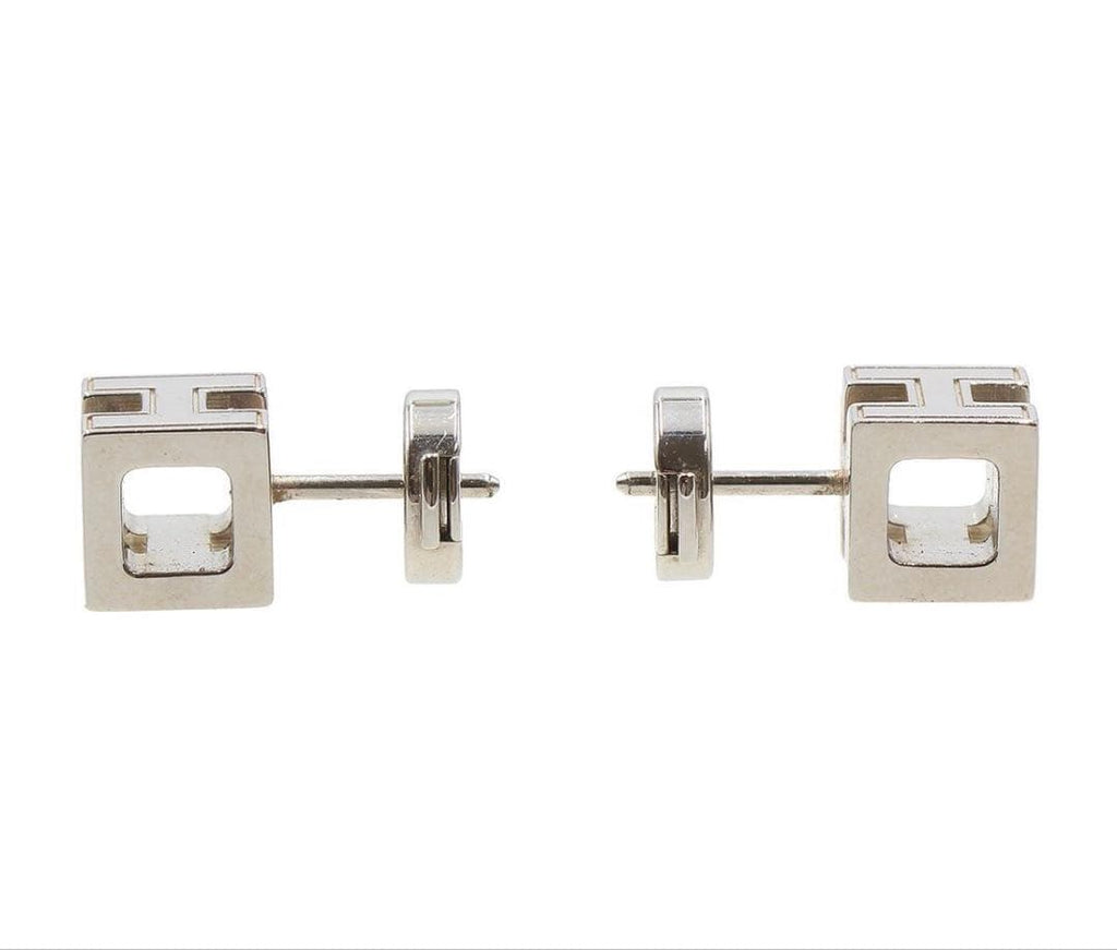Hermes Cage de Ash Cube Logo Earrings — view 5