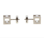 Hermes Cage de Ash Cube Logo Earrings — view 5