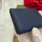 Gucci Logo Coin Purse Navy — view 7