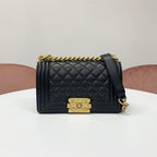 Chanel Boy 20 Quilted Lambskin Chain Shoulder
