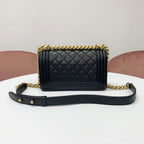 Chanel Boy 20 Quilted Lambskin Chain Shoulder — view 3