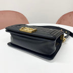 Chanel Boy 20 Quilted Lambskin Chain Shoulder — view 4