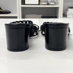 Hermes Aggaccio Leather Chaine D'ancre Studs Sandals Black — view 5
