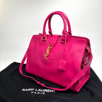 Saint Laurent Paris Cabas Handbag Shopping Pink — view 2