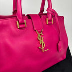 Saint Laurent Paris Cabas Handbag Shopping Pink — view 7