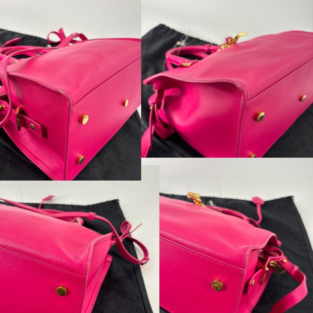 Saint Laurent Paris Cabas Handbag Shopping Pink — view 8
