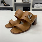 Hermes Leather Sandals Brown — view 3