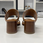 Hermes Leather Sandals Brown — view 6