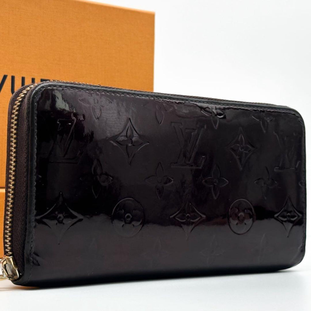 Louis Vuitton Zippy Wallet Vernis Amarante Monogram Round