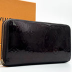 Louis Vuitton Zippy Wallet Vernis Amarante Monogram Round
