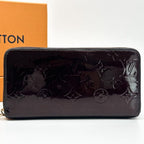 Louis Vuitton Zippy Wallet Vernis Amarante Monogram Round — view 2