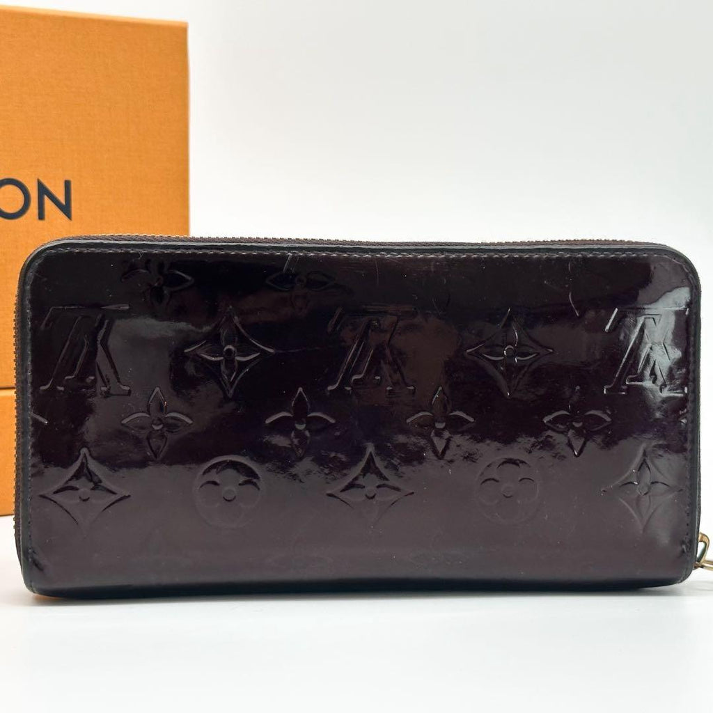 Louis Vuitton Zippy Wallet Vernis Amarante Monogram Round — view 3
