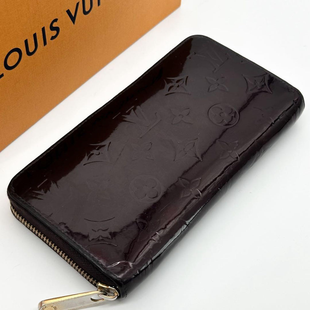 Louis Vuitton Zippy Wallet Vernis Amarante Monogram Round — view 4