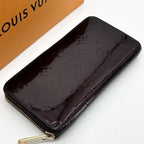 Louis Vuitton Zippy Wallet Vernis Amarante Monogram Round — view 4