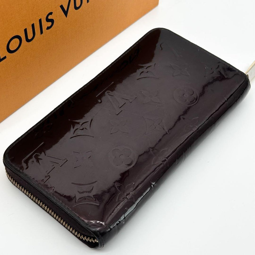 Louis Vuitton Zippy Wallet Vernis Amarante Monogram Round — view 5