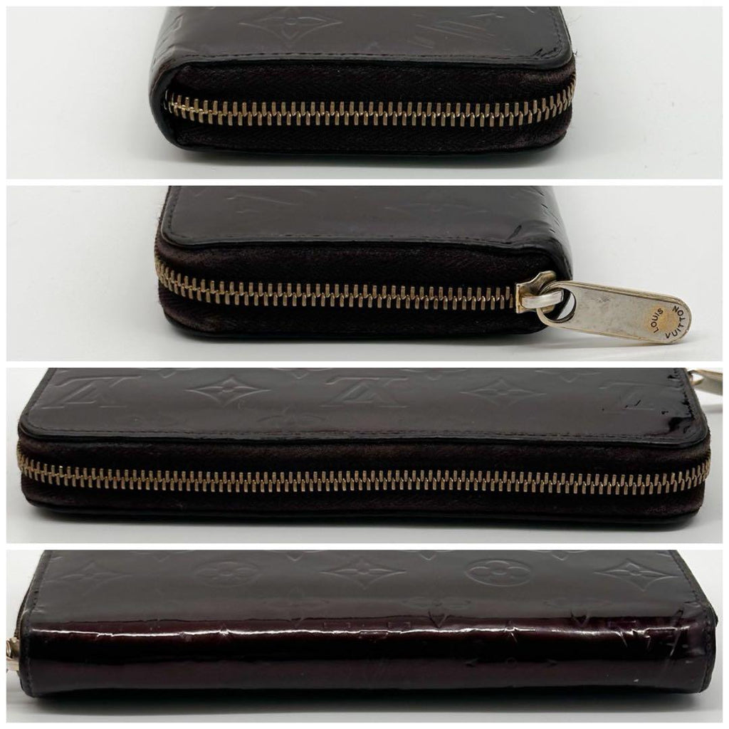 Louis Vuitton Zippy Wallet Vernis Amarante Monogram Round — view 6