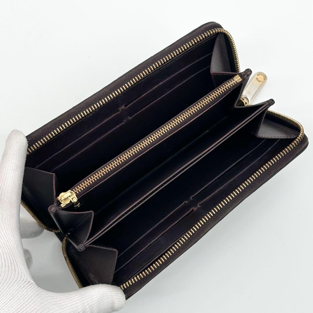 Louis Vuitton Zippy Wallet Vernis Amarante Monogram Round — view 8