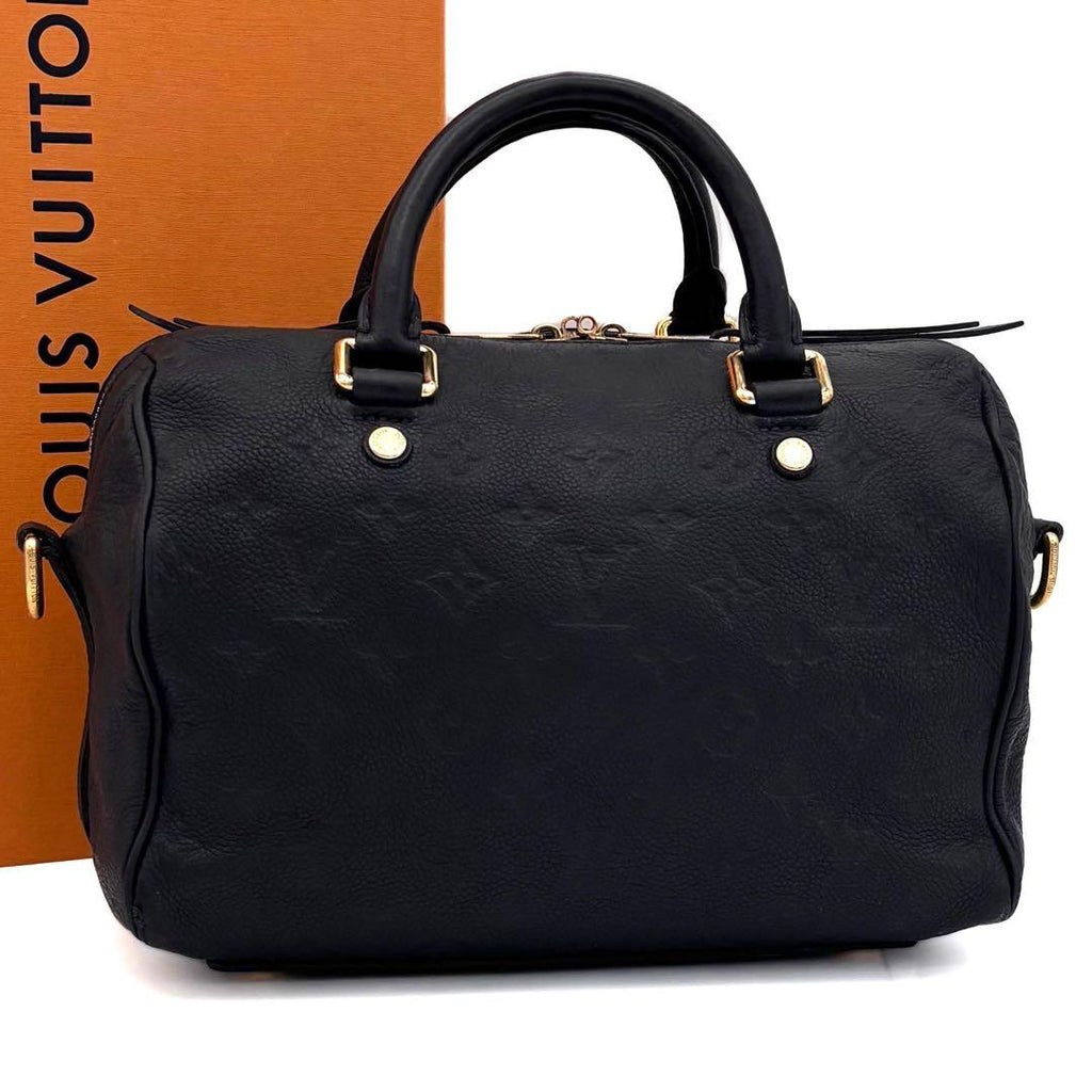 Louis Vuitton Monogram Empreinte Speedy Bandouliere 25 Navy Handbag — view 2