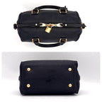 Louis Vuitton Monogram Empreinte Speedy Bandouliere 25 Navy Handbag — view 5