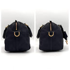 Louis Vuitton Monogram Empreinte Speedy Bandouliere 25 Navy Handbag — view 6