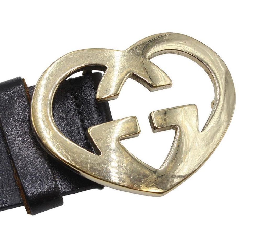 Gucci Lovely Guccissima Heart Leather Belt — view 3