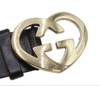 Gucci Lovely Guccissima Heart Leather Belt — view 3