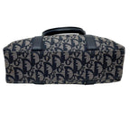Dior Trotter Canvas Leather Hand Tote Navy — view 5