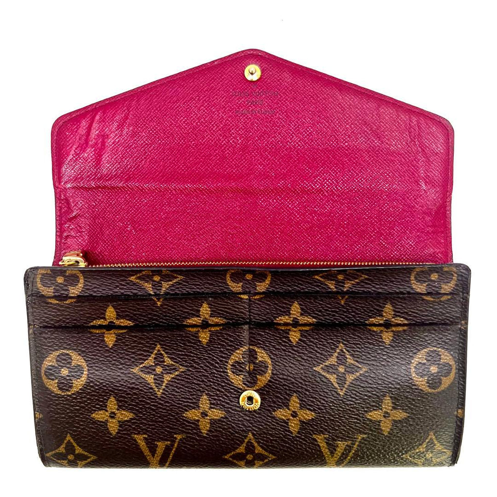 Louis Vuitton Portefeuille Sarah Fuchsia Monogram Wallet — view 4