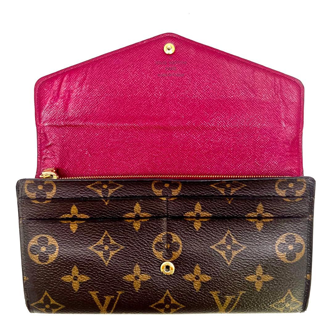 Louis Vuitton Portefeuille Sarah Fuchsia Monogram Wallet — view 4