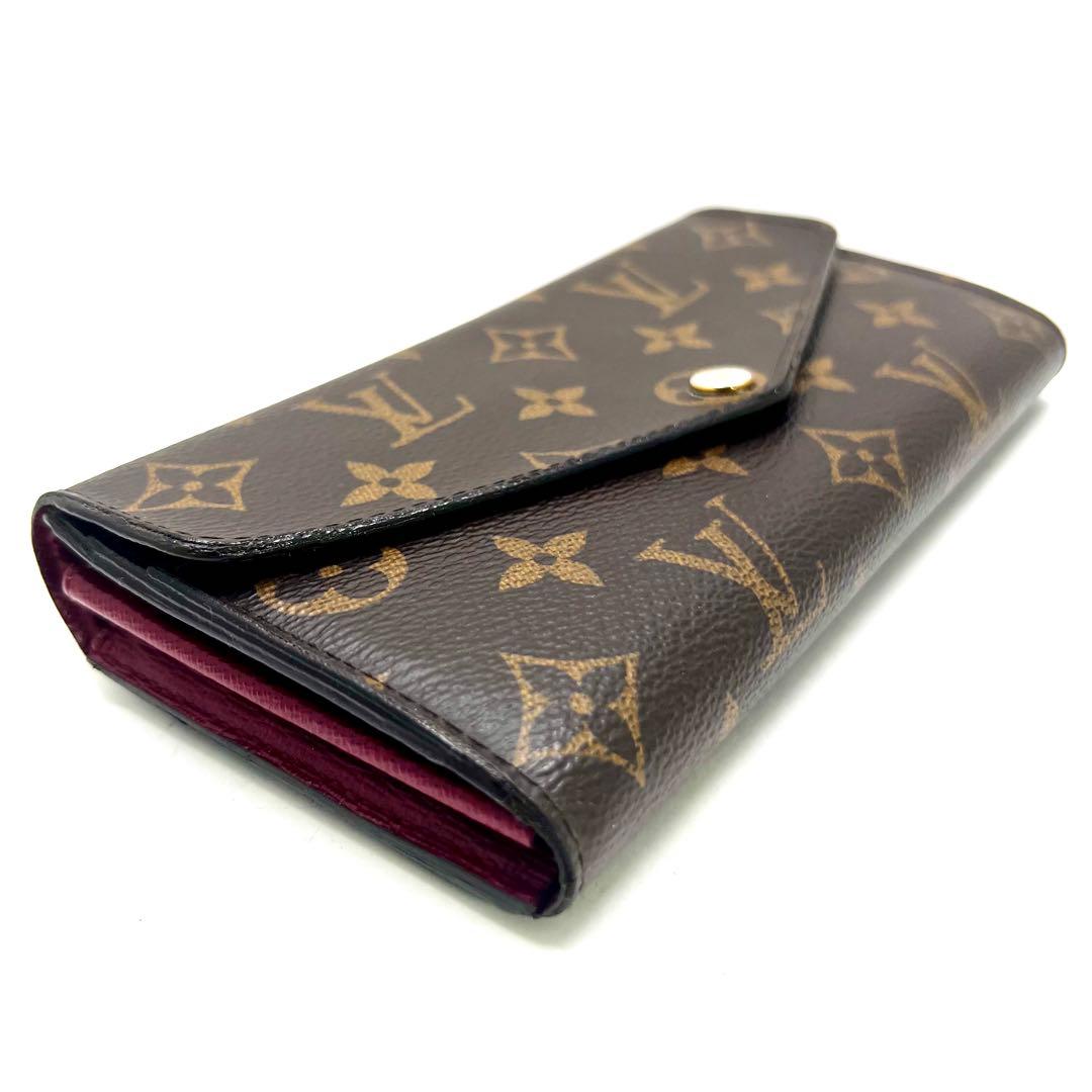 Louis Vuitton Portefeuille Sarah Fuchsia Monogram Wallet — view 7