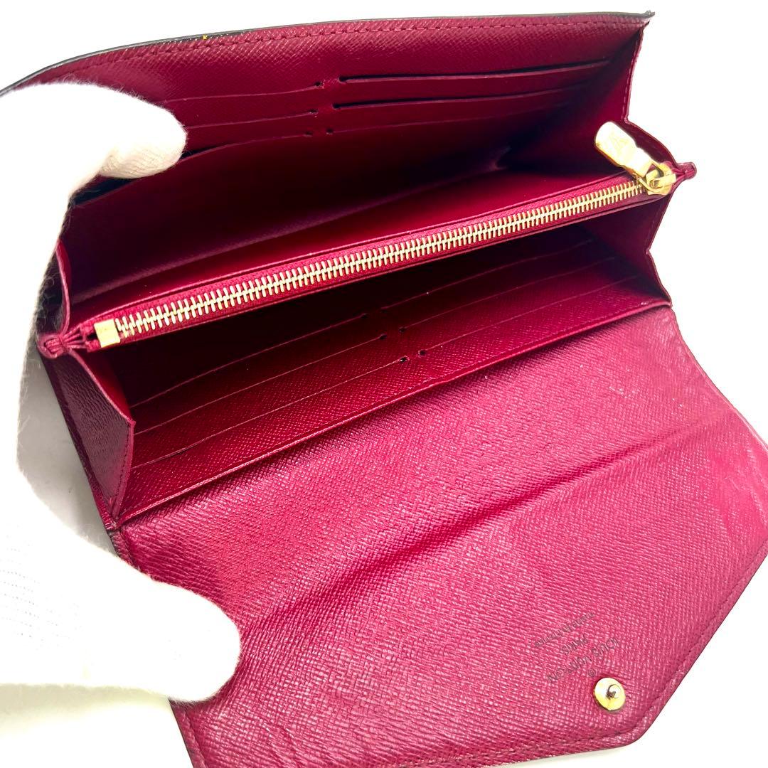 Louis Vuitton Portefeuille Sarah Fuchsia Monogram Wallet — view 9