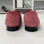 Hermes Paris Suede Loafers Pink — view 5