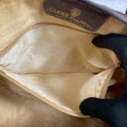 Gucci GG Sherry Line Boston Bag Brown Logo Leather — view 6