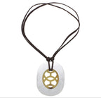 Hermes Buffalo Horn Lift GM Necklace — view 3