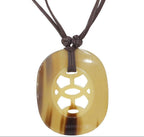 Hermes Buffalo Horn Lift GM Necklace — view 5