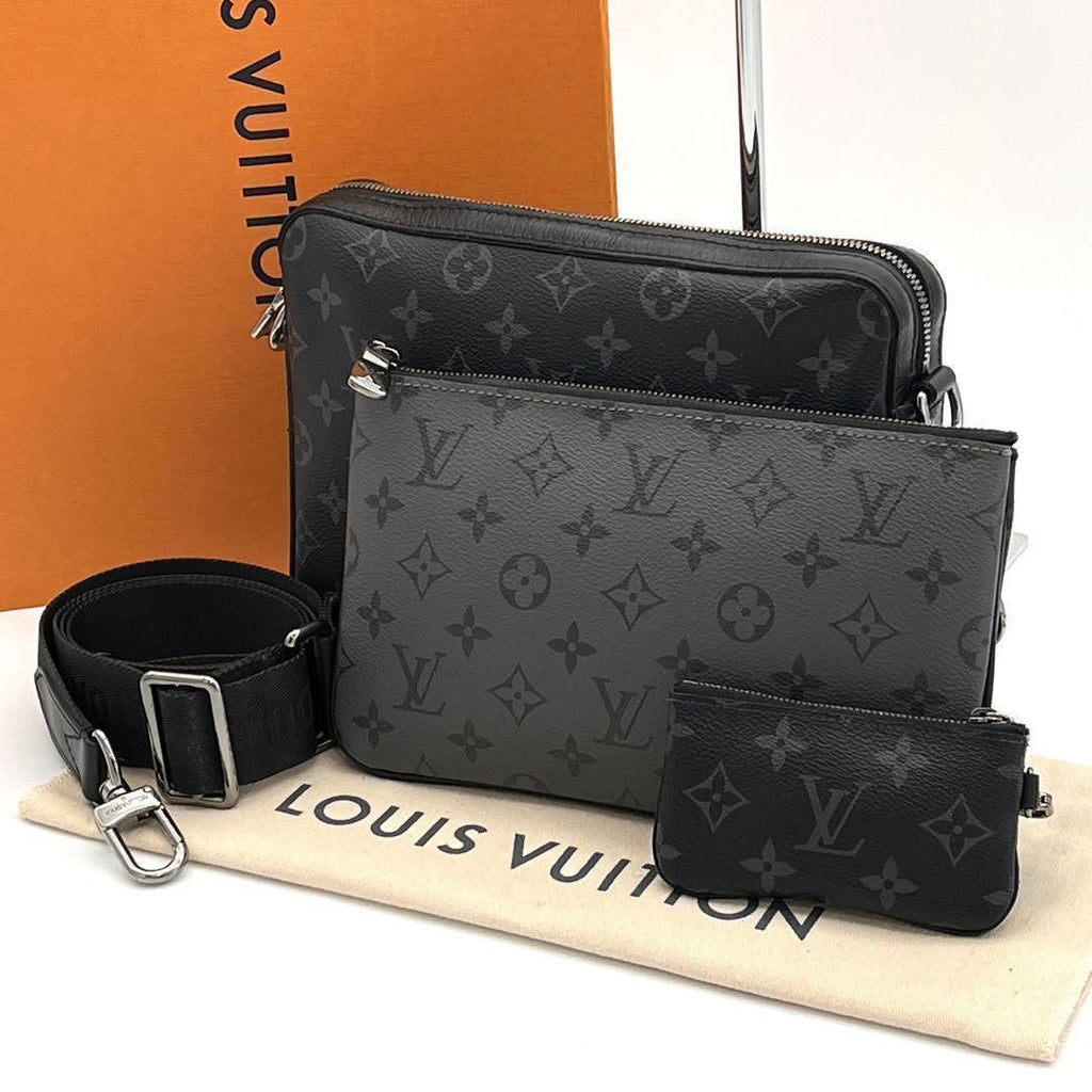 Louis Vuitton Monogram Eclipse Trio Messenger Black