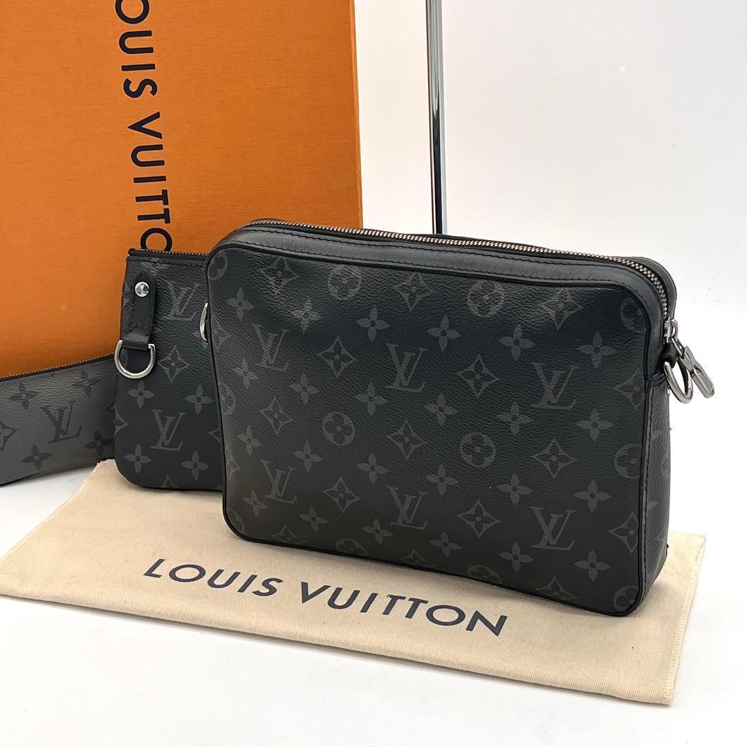 Louis Vuitton Monogram Eclipse Trio Messenger Black