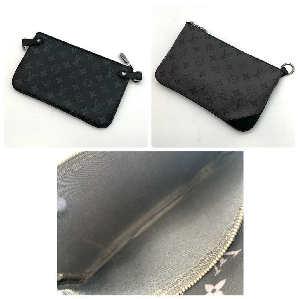 Louis Vuitton Monogram Eclipse Trio Messenger Black