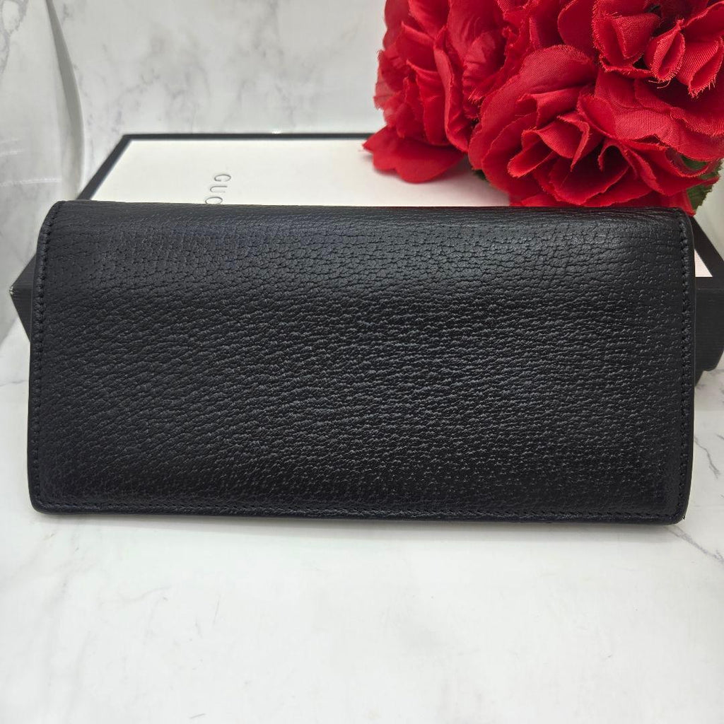 Gucci Wallet GG Marmont Leather Black — view 2