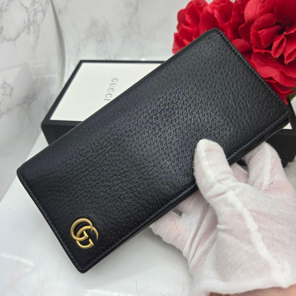 Gucci Wallet GG Marmont Leather Black — view 3