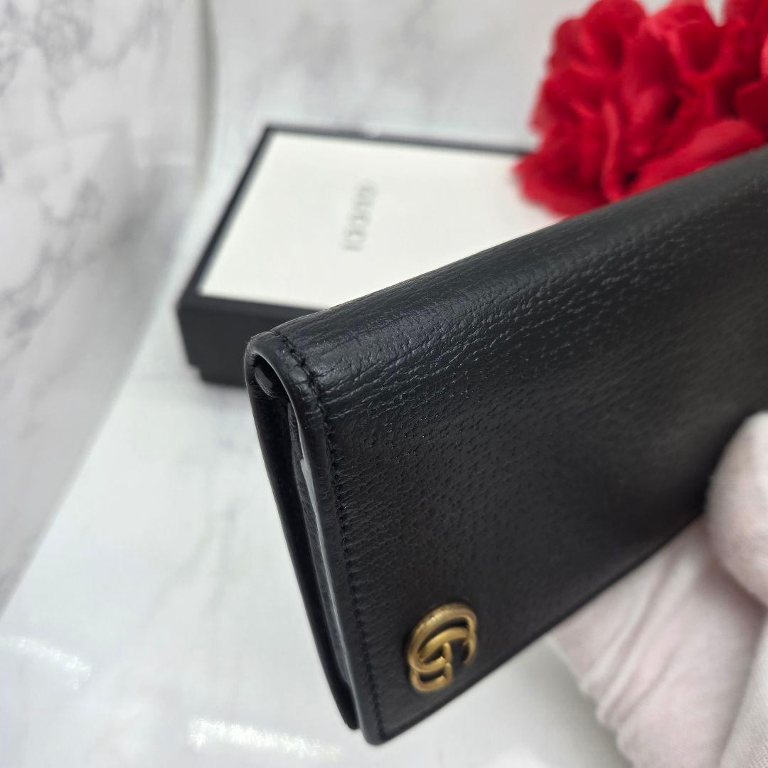 Gucci Wallet GG Marmont Leather Black — view 4