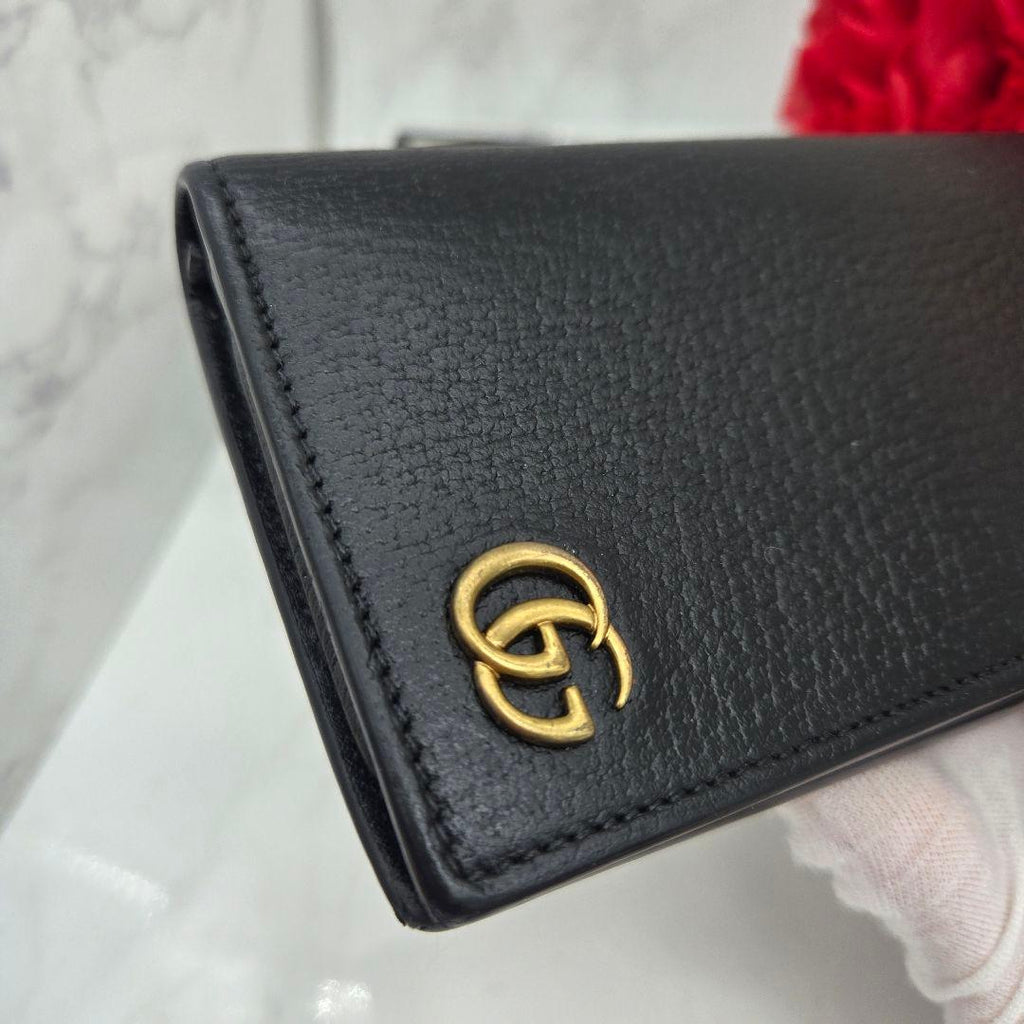 Gucci Wallet GG Marmont Leather Black — view 5
