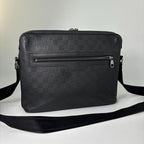 Louis Vuitton Super Damier Infini Calypso MM Shoulder Bag Black — view 5