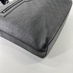 Louis Vuitton Super Damier Infini Calypso MM Shoulder Bag Black — view 9
