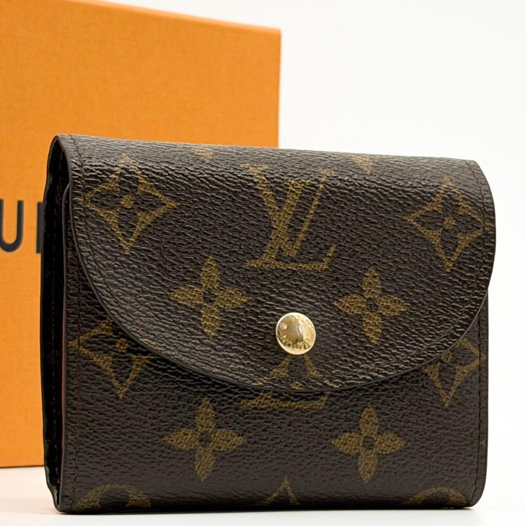 Louis Vuitton Portefeuille Helene Monogram Trifold Compact Wallet